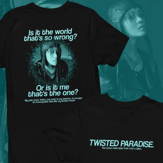 Camiseta NCT Yuta Twisted Paradise 100% Algodão
