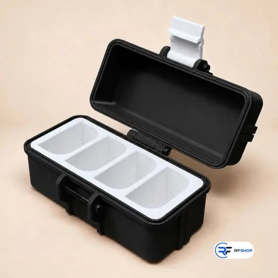 Caixa Case Porta Baterias LP-E6 para Canon Rígido Compacto para 4 Baterias Proteção e Organização