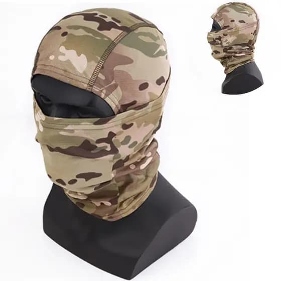 Balaclava Camuflada de Proteção Completa: Discrição e Conforto para Esportes e Aventura