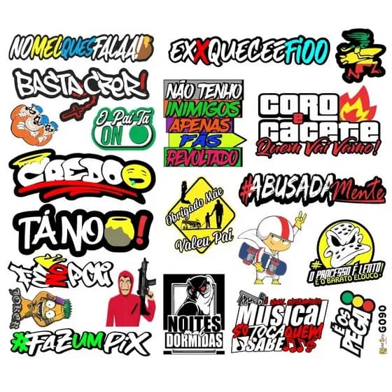 1 Super Cartela de adesivos: Caderno - Moto - Carro - Bicicleta - Caminhão - Modelo G090
