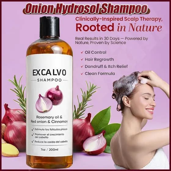 Excalvo Cebola Shampoo Desbaste Cabelo Condicionador Natural De Plantas Para Crescimento De chenhombr