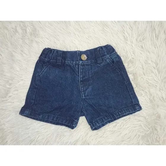 shorts Jens infantil feminino confortável delicado estiloso tamanho 3a6 meses