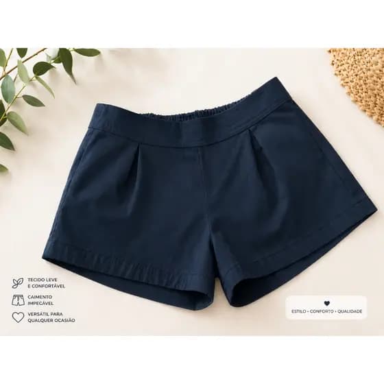 short infantil, short menina, roupa infantil confortável, short criança, short leve infantil, short com elástico infanti