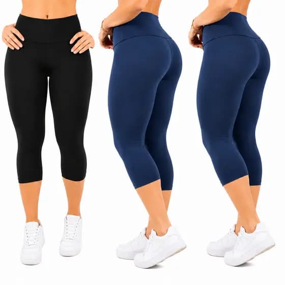 Bermudas Corsário Kit 3 RL Fitness Modelagem Perfeita e Máxima Liberdade de Movimento