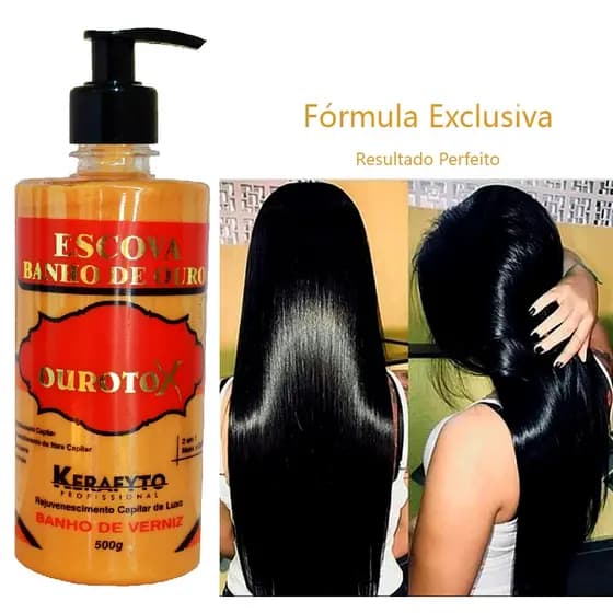 Hidratação De Cabelo Profissional E Recuperação banho de brilho | Kerafyto 500g - Formulação, Queratina Creatina