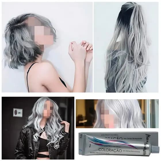 Tinta Cabelo Cinza Profissional 10.11 Coloração 60g Hidratylife Mairibel