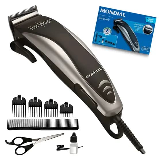 Máquina Cortar Cabelo Pelo Barbear Mondial Hair Stylo CR-02