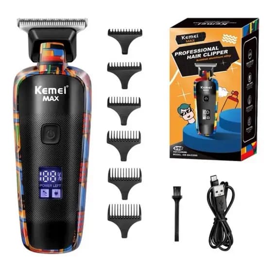 Aparador De Cabelo Kemei MAX-5090 Para Homens Barba Profissional Máquina De Corte Barbeador Elétrico