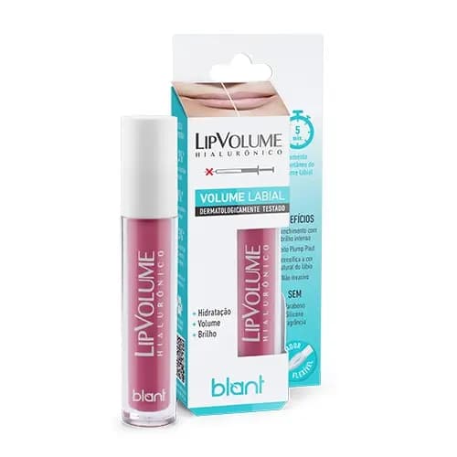 Gloss Lip Volume Hialurônico Rosa Blant