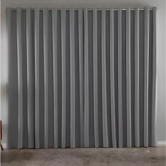 Cortina Blackout 2,80x1,80 Tecido Corta Luz Varão Simples Quarto Sala
