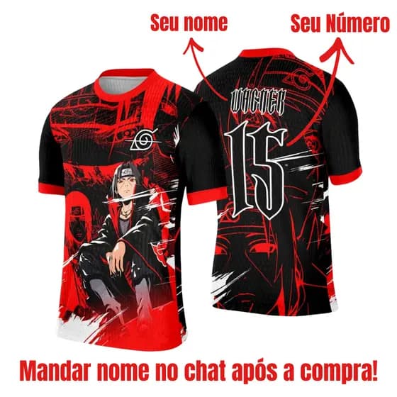 Camiseta Interclasse Anime Personalizada Premium | Camisa Dry Fit Escolar Sublimada