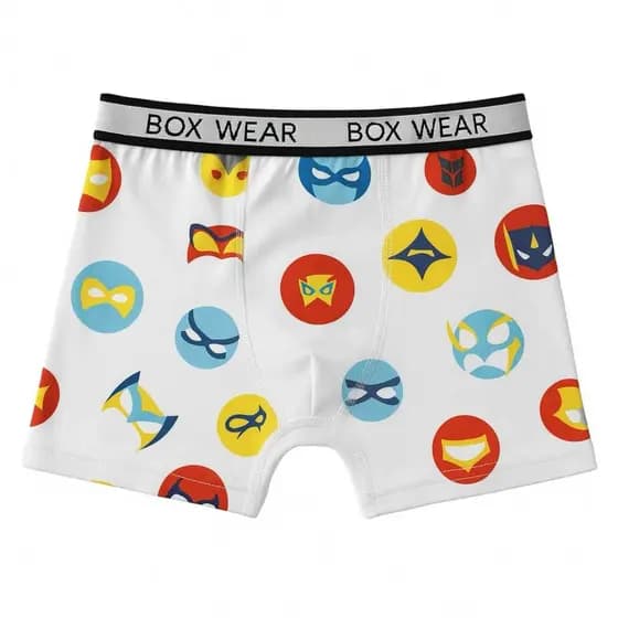 Cuecas Box Boxer Infantil Microfibra Sem Costura Estampada Confortável