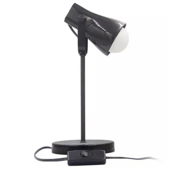 Luminária De Mesa Abajur Articulável Usa Lâmpada Bulbo Led Envio Imediato