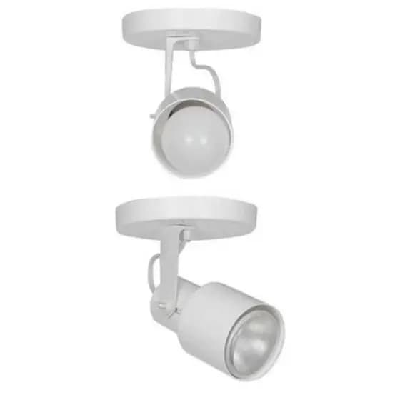 Luminária Spot De Sobrepor Stella 1 Lâmpada Teto Branco Envio Imediato