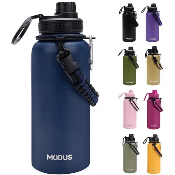 Modus Garrafa Térmica Esportiva 1000ml com Alça Portátil Tampa Antivazamento para Academia e Outdoor