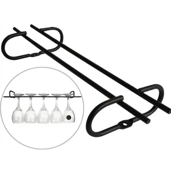 Suporte Porta Taças Cromado Adega Bar Vinho 42cm