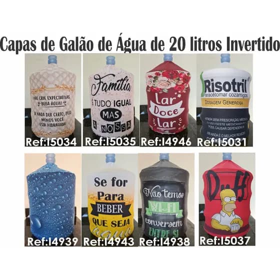 Capa Para Galão De Água 20 Litros Invertida