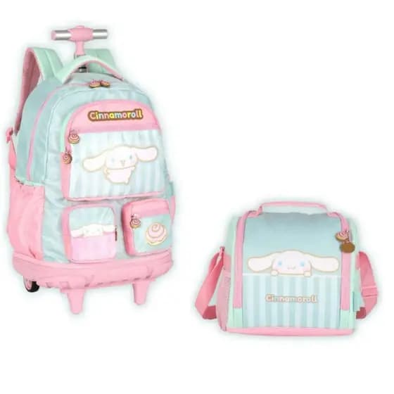 Kit Mochila Rodas Cinnamoroll Lancheira
