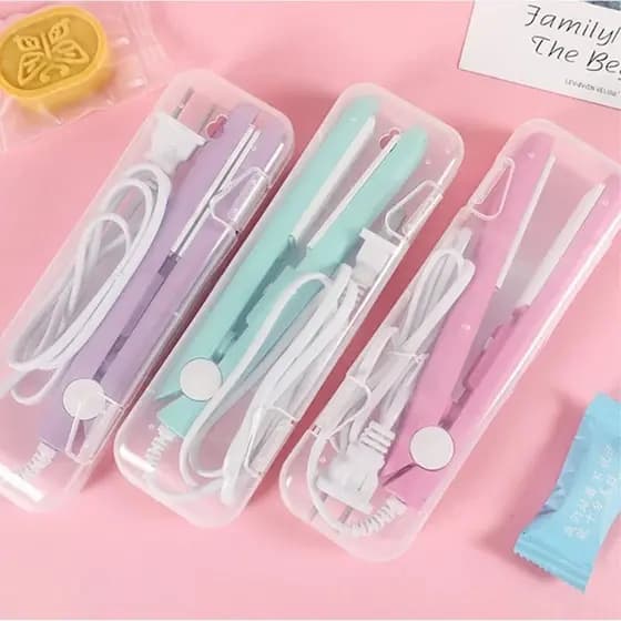 Chapinha Prancha alisadora Mini Prancha Alisador de cabelo Portátil Bivolt 160°c -