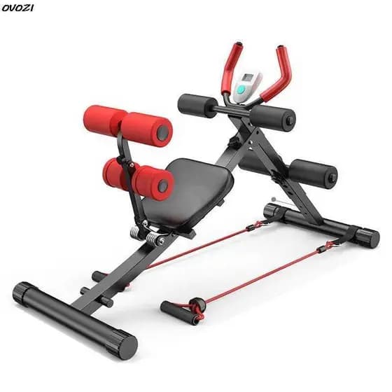 Prancha Aparelho abdominal Regulável Para Musculação multifuncao suporta150KG Academia ajuste de altura em 5 níveis