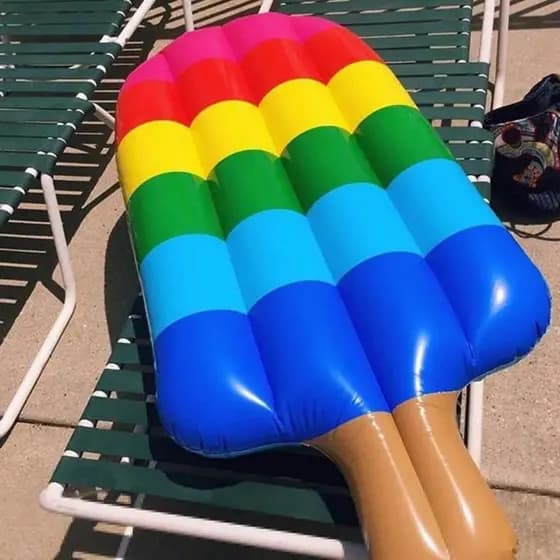 Boia Inflável Picolé Grande Gigante Piscina e Parque aquático(Mostra)