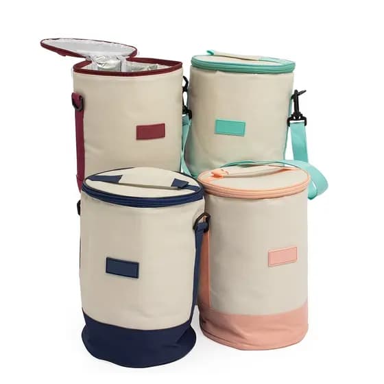 Bolsa Térmica Porta Garrafas Duplo para Bebidas Ideal para Praia e Viagem