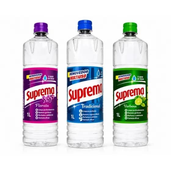 Removedor Suprema 500ml Tradicional 6 em 1 Limpa, Perfuma, Desengordurar,da brilho, Remove Manchas ,Ecológico