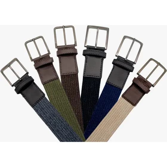 Cinto Masculino Casual Lona Confortável Fivela Metal 80610