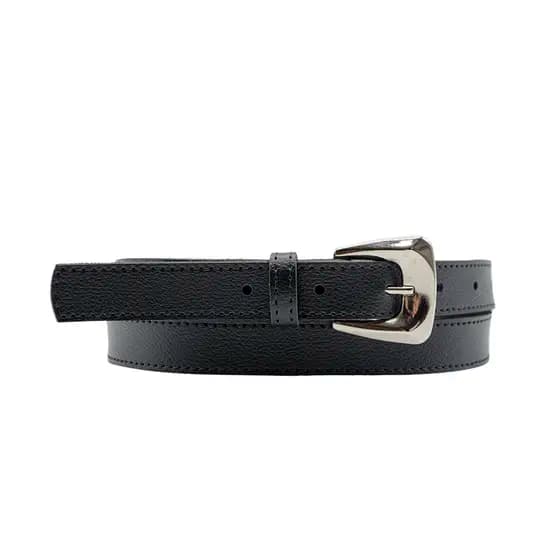 Cinto Feminino 2cm Fivela Quadrada Dourada Prateada Moda Atual Inverno Verão 96020
