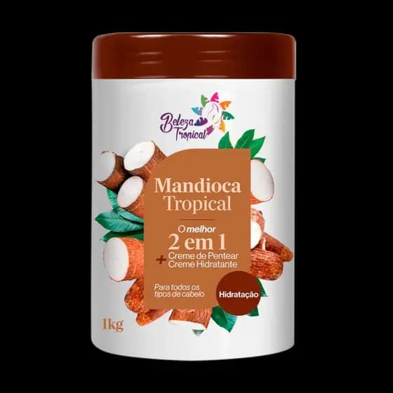 Creme de Mandioca 1kg – Hidratação e Nutrição Profunda