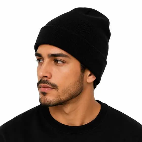 Touca Lisa Gorro Lã Atacado Revenda Doação Adulto Inverno Unissex Touca De Frio Básica Lã Gorro