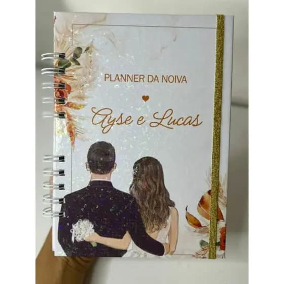 Planner Agenda noiva com ou sem personalização - Planejamento para casamento