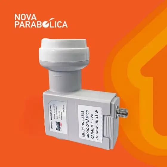 Lnbf Unicable Modo Dinâmico Digital Banda KU Bedinsat Nova Parabílica Digital Sítio Fazenda