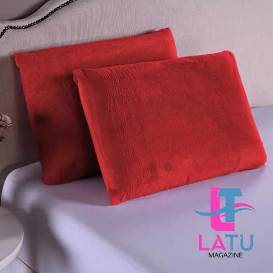 Par de Fronhas De Plush 70cm X 50cm Kit Capa Travesseiro Com Bainha Envelope Manta Com Toque Macio