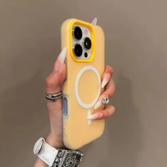 Luxo Candy Color 2 Em 1 Capa Magnética Compatível Para iPhone 16 15 14 13 12 11 Pro Max 14 Plus Carga Sem Fio Transparen