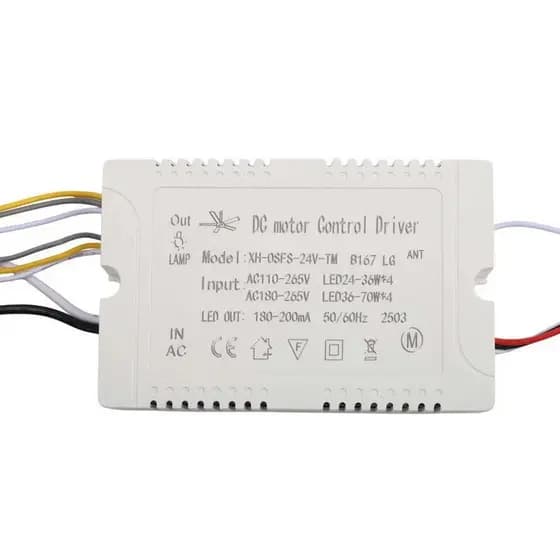 Ventilador de Teto com 6 Velocidades e Iluminação Regulável, Kit de Ambiente Interno para Casa, Regulador de Motor Único