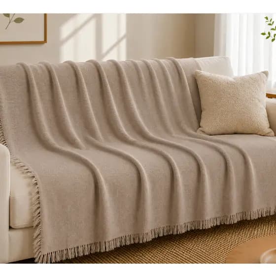 Manta para Sofá de Algodão Premium Gigante Capa protetora Decorativa Elegante Grande TT