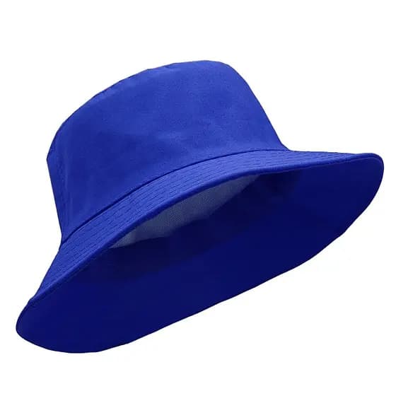 Chapeu Bucket azul royal chapéu praia