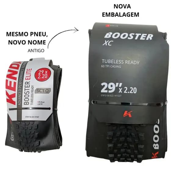 Pneu Aro 29 bicicleta Mtb Kenda Booster Elite Sct 29x2,20 Tubeless Preto