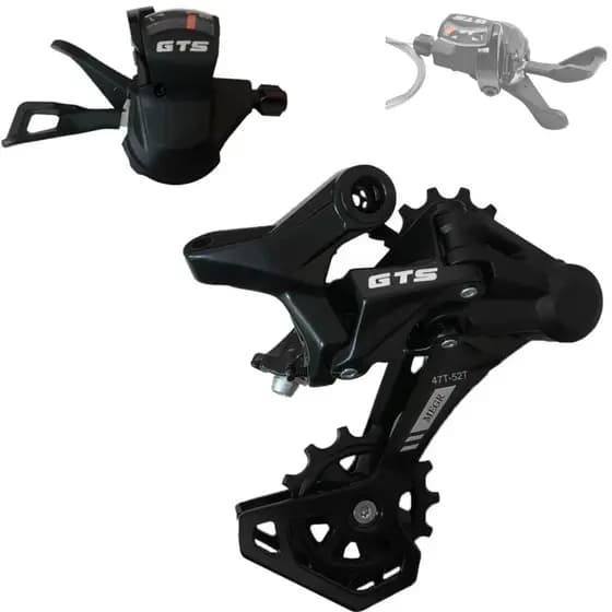 cambio traseiro KIT gts 12v + alavanca gts 12v