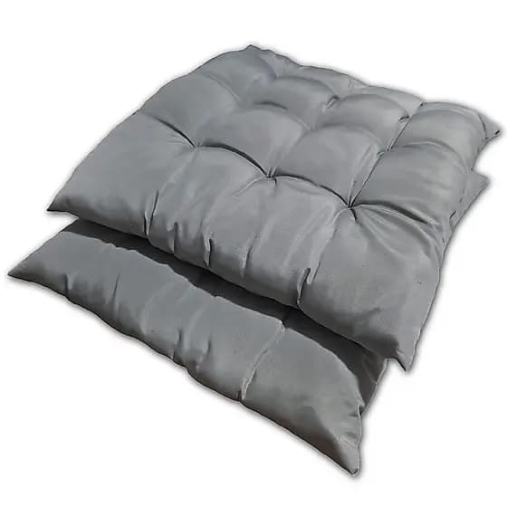 Kit 02 Almofadas Assento Futon Flat para cadeira 40x40