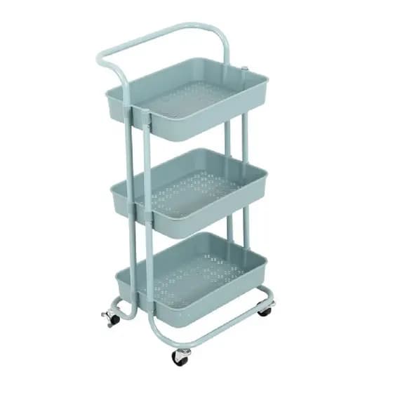CARRINHO AUXILIAR MULTIUSO 3 PRATELEIRAS PROFISSIONAL VERDE ESTETICA SALAO ORGANIZADOR PORTA BRINQUEDOS