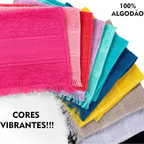 Kit Toalhas de Mão Social Toalhinhas Para Bordar Artesanato Escolar Idoso Para Boca Com Franja 100% Algodão