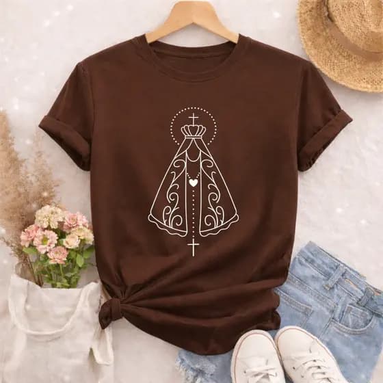Camiseta Feminino Algodão Fio 30.1 Conforto Garantido Tecido Grossa Alta Durabilidade Premium