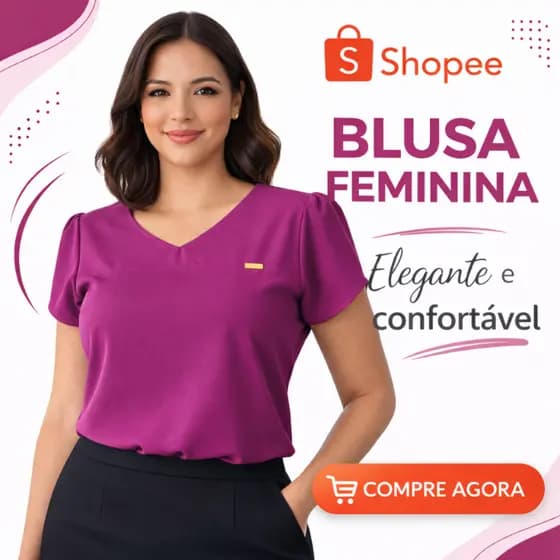 Blusinha Feminina Moderna com Tecido Macio e Acabamento Premium