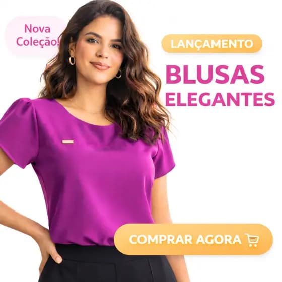 Blusa Feminina Elegante e Versátil Manga Curta Social para o verão e dia quente confortável