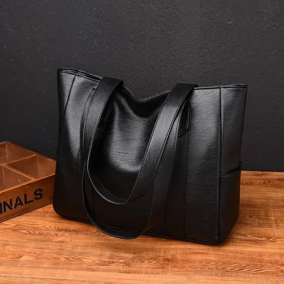 Bolsa Crazy De Obro Feminina De Couro Pu Grande Capacidade Transversal tote vintage Mão