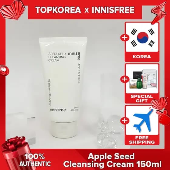 Creme De Limpeza De Sementes De Maçã innisfree 150ml TOPKOREA Envio Da Coreia