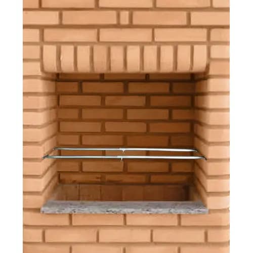 Kit 2 Suportes Aço Churrasqueira Grelhas Espetos 45 A 81 Cm