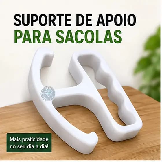 Suporte de Apoio para Sacolas Organizador Pegador Ergonômico